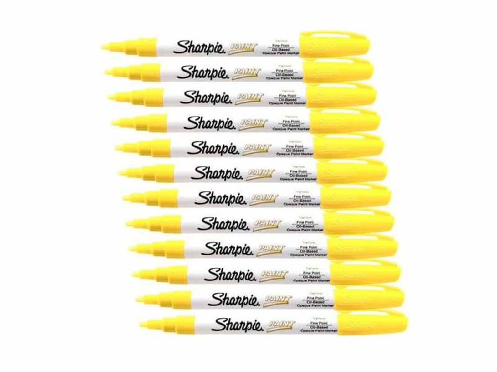 12 Yellow Sharpie Paint Markers Oilbased Permanent Markers Etsy