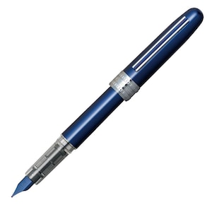 Platinum Plaisir Fountain Pen, 0.3 Fine Nib Fountain Pen, Ink Pen for Writing, Calligraphy, Drawing, Inking; Blue Body