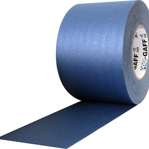 Ruban adhésif bleu extra large ; Ruban adhésif résistant non réfléchissant, imperméable et polyvalent de qualité professionnelle, 4 po x 55 vg