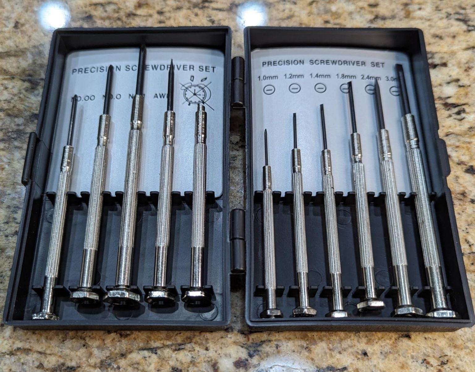 11 X Mini Precision Screwdriver Set, Classic Small Screwdrivers