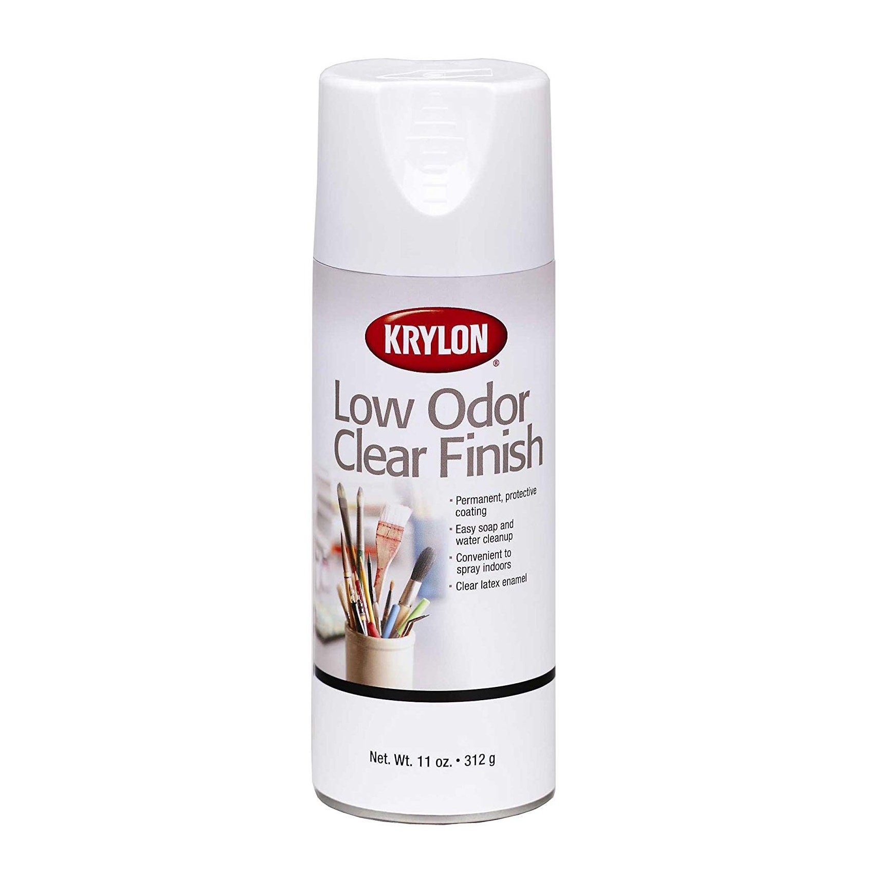 Low Odor Clear Matte Finish Spray; Krylon Aerosol Spray, 11-Ounce