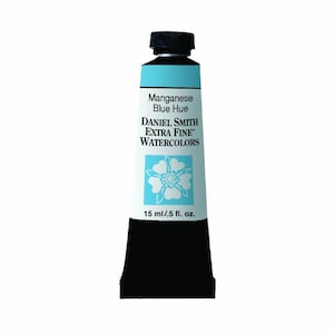 Daniel Smith Manganese Blue Hue Watercolor Paint, 15ml Paint Tube, Daniel Smith Extra Fine Watercolor