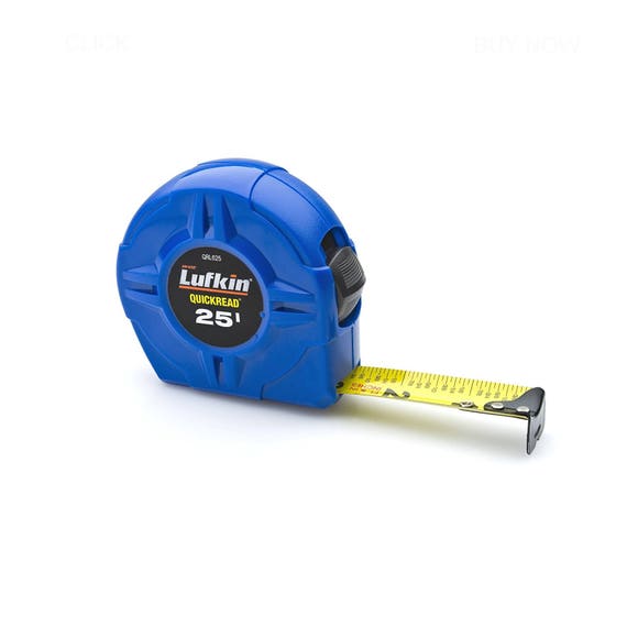 Fractions Tape Measure, Retractable Measuring Tape Graduations in Fractions  and Decimals 1-inch by 25-feet 