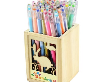 36 bolígrafos de gel para colorear para adultos; bolígrafos de gel para dibujar, estudiar la Biblia, planificar y hacer álbumes de recortes; 12 con purpurina, 12 pastel y 12 neón