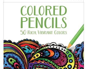 50 Colored Coloring Pencils; Adult Coloring Books, Drawing, Bible Study, Journaling, Planner, Diary; Crayola Long Colored Pencil Set