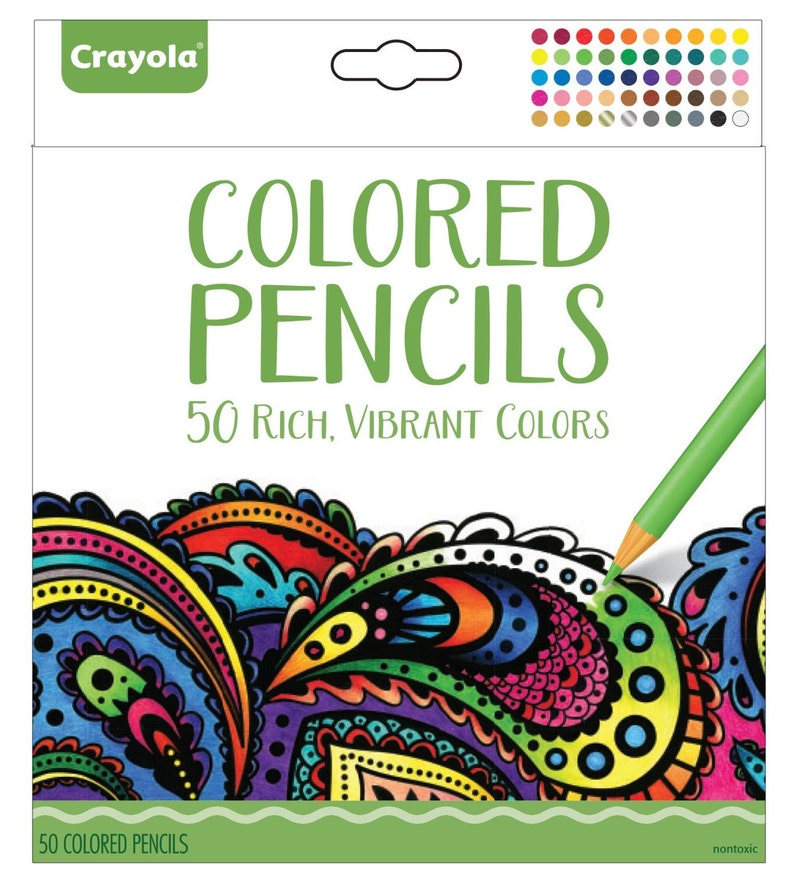 Diary; Crayola Long Colored Pencil Set Journaling 50 Colored Coloring Pencils; Adult Coloring Books Planner Drawing Bible Study
