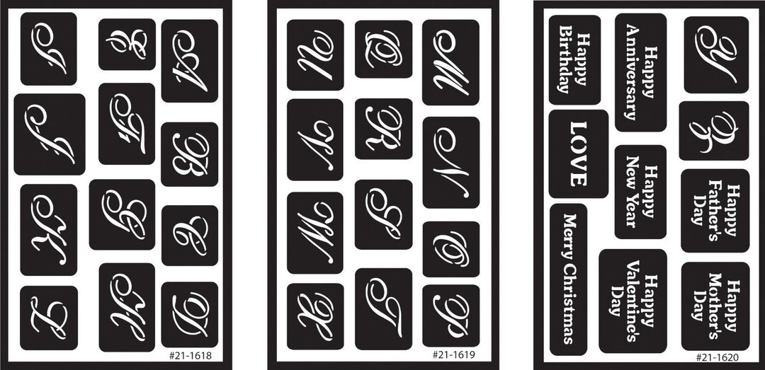 5'X8' Alphabet Template Stencil, Lettering Guide; Bible Journaling ...