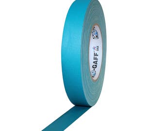 Teal Green Gaffer Tape; 1inx55yd Heavy Duty Pro Grade Gaffer's Non-Reflective, Waterproof, Multipurpose Tape; Stronger than Duct Tape