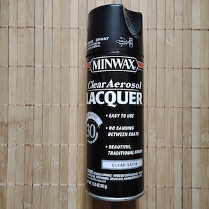 Minwax 15210 Clear Aerosol Lacquer Spray, 12.25-Ounce, Clear Satin