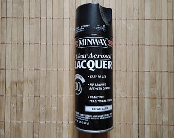 Aerosol de laca transparente Minwax 15210, 12.25 onzas, satinado transparente