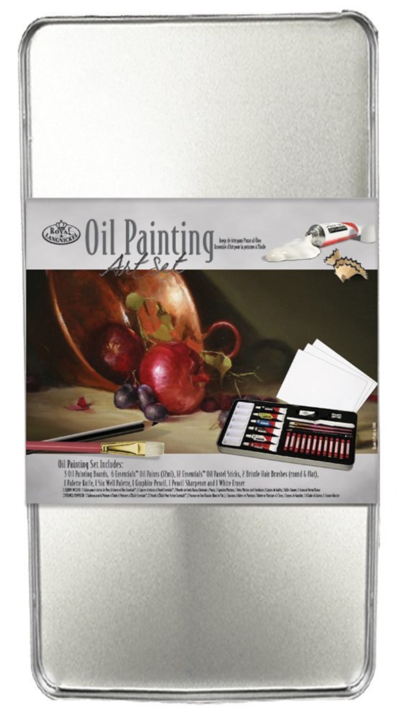 Oil Painting Art Set Large Tin Art Gift Set Oil Paint & Etsy