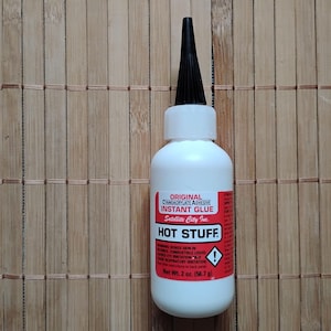 Pegamento CA instantáneo, fino como el agua, ideal para reparar grietas finas, 2 oz HS-4