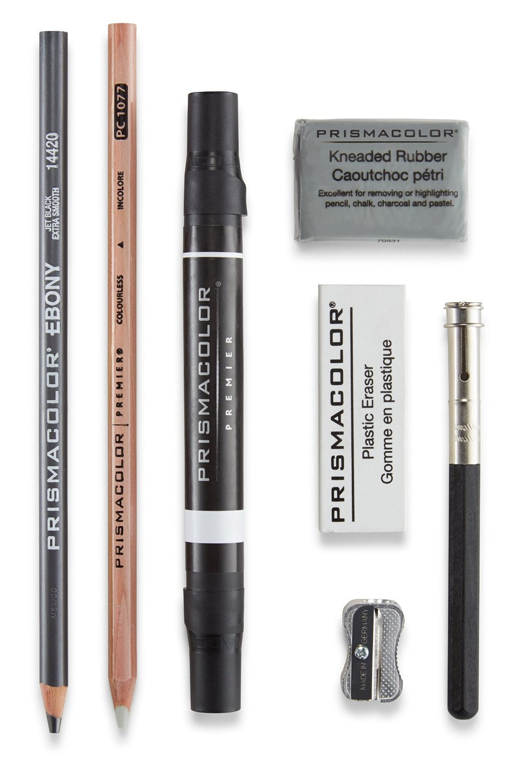 2 Vintage Sanford Design Ebony Pencils Jet Black Extra Smooth