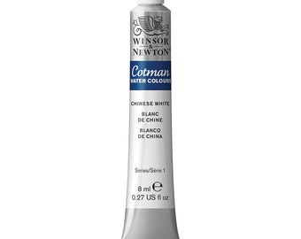 Weiße chinesische Aquarellfarbe, 8ml Farbtube; Cotman Winsor & Newton Extra Fine Pro Aquarellfarbe