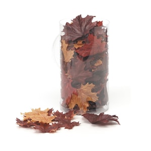 100 Artificial Fall Maple Leaf Leaves Brown Garland Silk Wedding Garden Home Hanging Decor Greenery Decoration Favor Foilage Autumn Fall