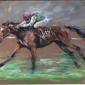 Fine art limited edition . Enable and Frankie Dettori . Horseracing