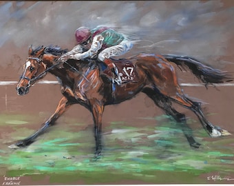 Fine art limited edition . Enable and Frankie Dettori . Horseracing