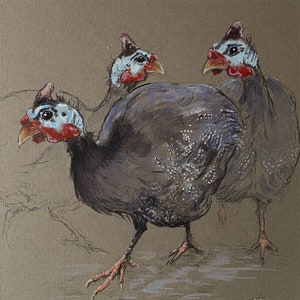 Hooligang Fine Art Limited Edition . Guinea Fowl