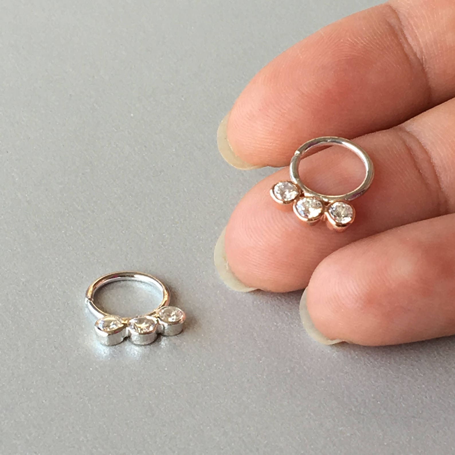 Sterling silver helix hoop Clearance