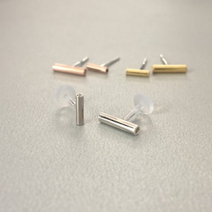 Bar Helix Stud Earring Line Helix Earring Cartilage Piercing Conch Piercing Tragus piercing 16G