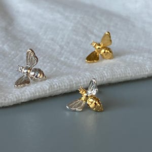 16G 18G Bee Helix Stud zilveren tragusoorbel minimalistische kraakbeen piercing conch sieraden push-in pin titanium platte achterkant draadloze stift