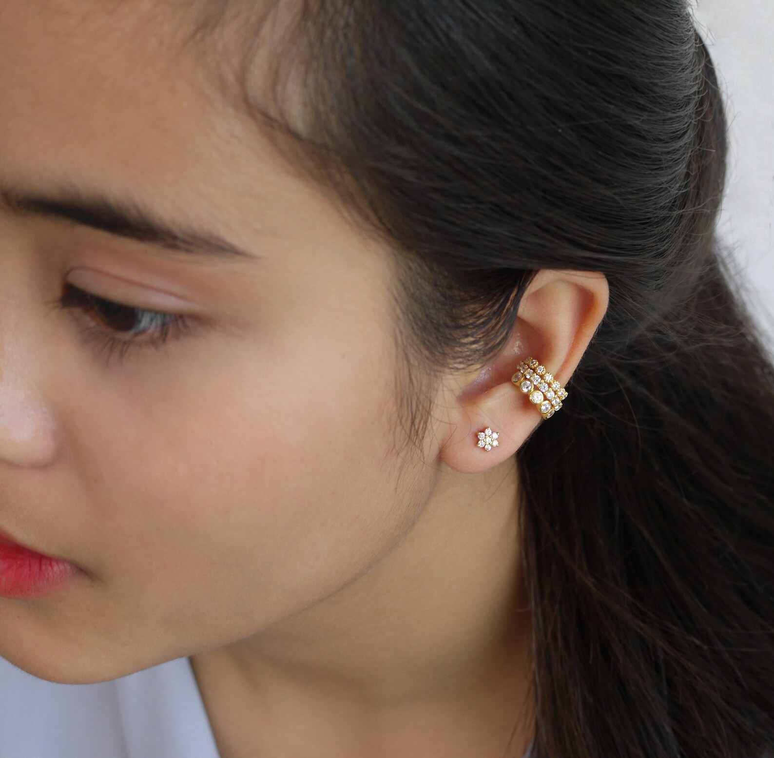 Dainty Conch Earring Conch Ear Cuff No Piercing Sterling Etsy