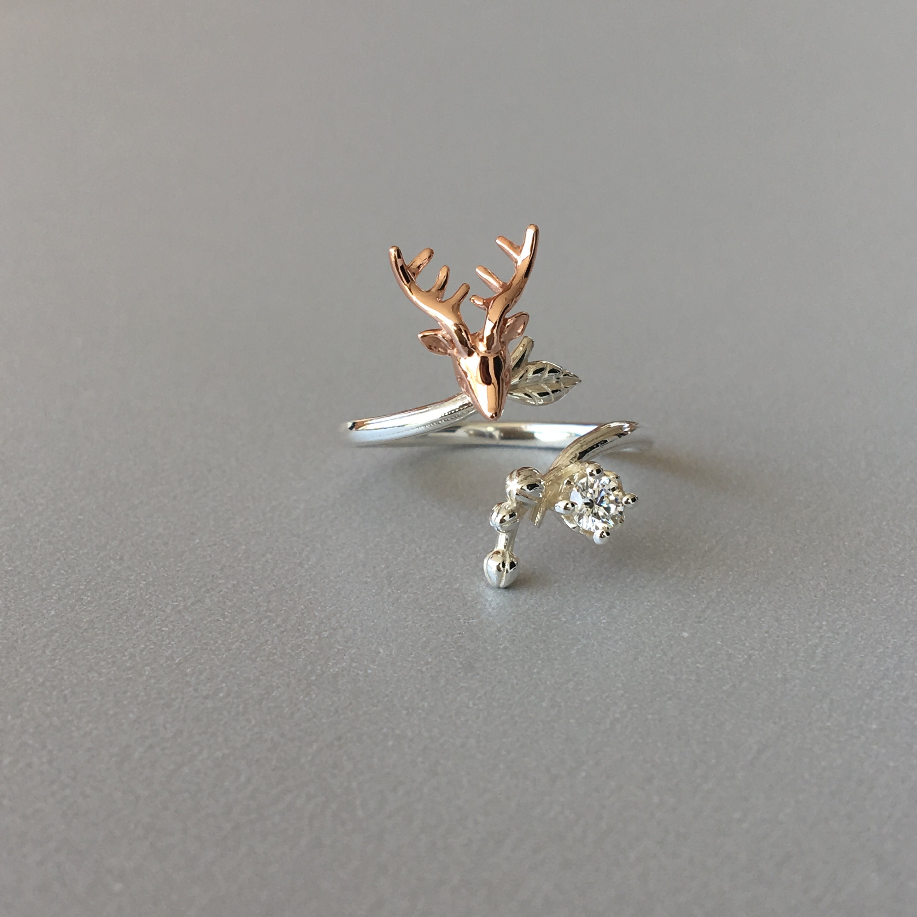 16g Pair of Silver Plated Antlers