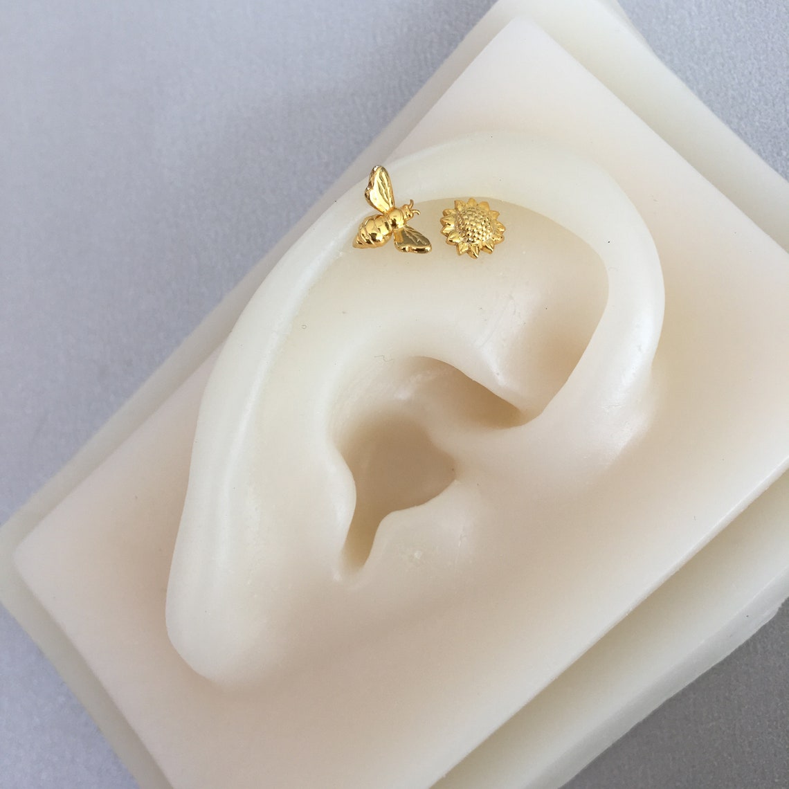 Sunflower Helix Earring Sterling Silver Conch Earring Conch Etsy