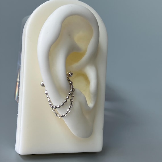 1/5 Pz 16Gauge Cute Star Barbell Piercing Orecchio Cartilagine Helix In Acciaio Inox Stud Tragus Cartilagine Orecchini Ve Backs Gioielli - Foto 8