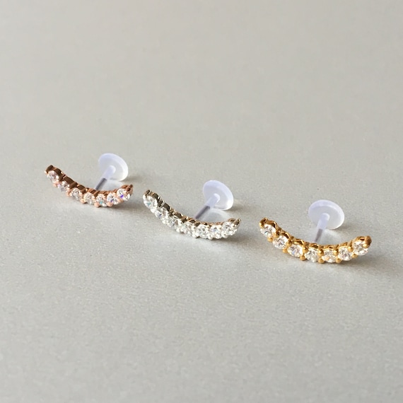 Cartilage curved deals earring