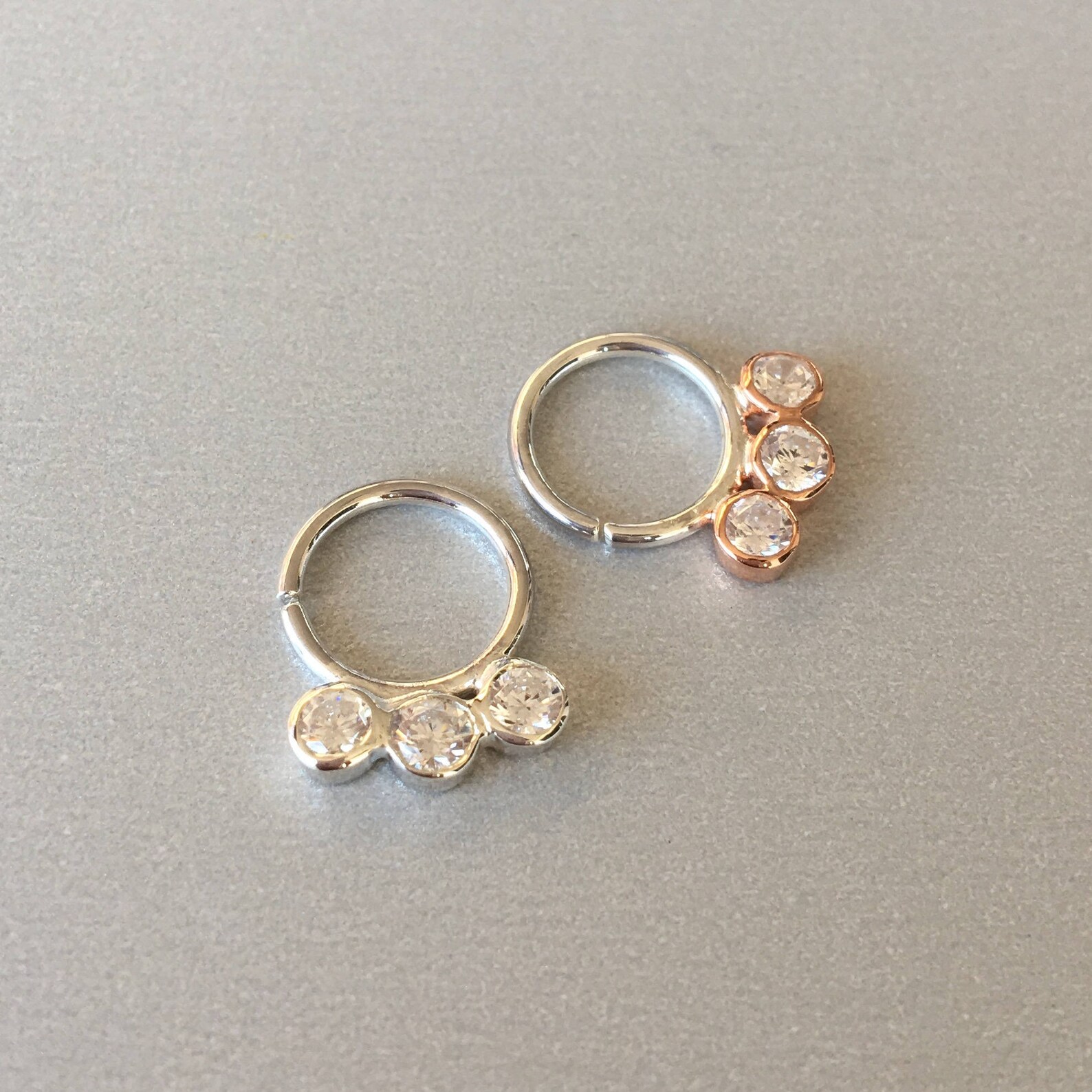 Sterling silver helix hoop Clearance