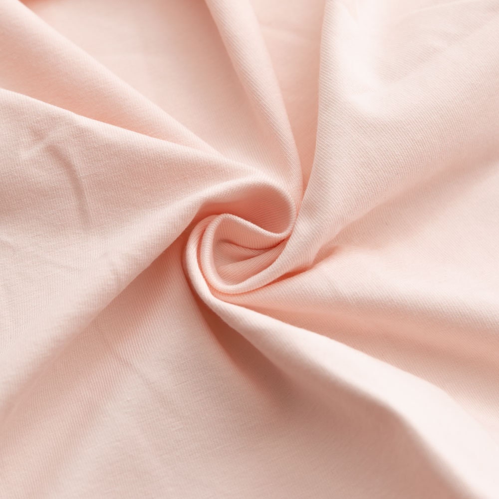 PALE PEACH solid cotton lycra knit fabric 4 way stretch Etsy