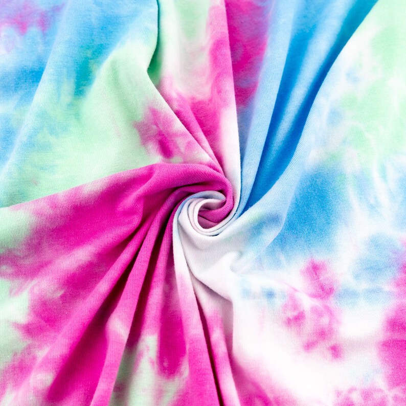 tie dye cotton jersey fabric