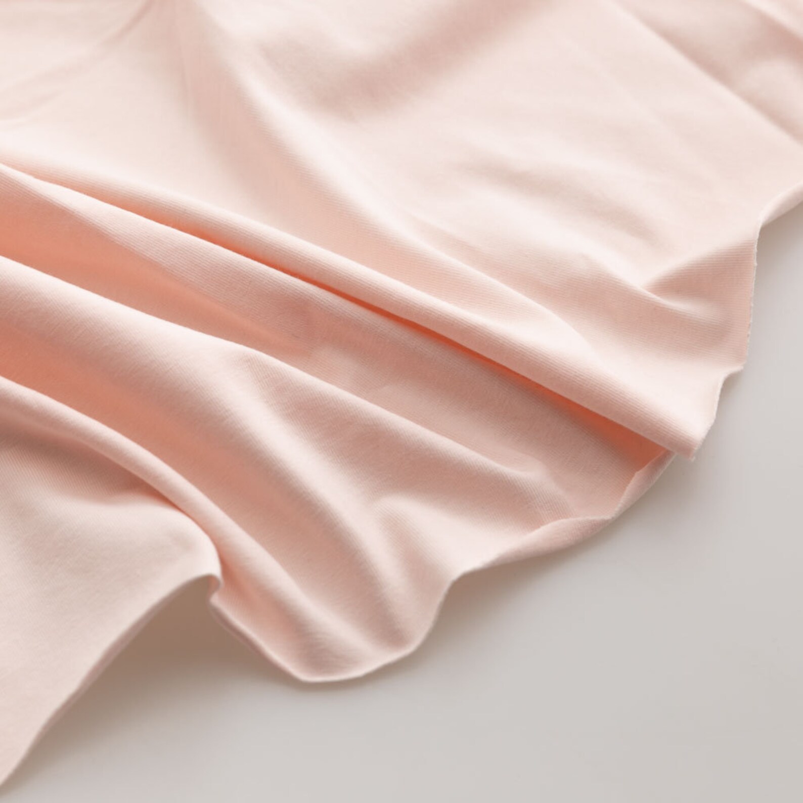 PALE PEACH solid cotton lycra knit fabric 4 way stretch Etsy
