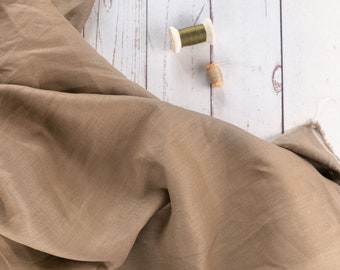 amber solid - medium weight 200gsm 140cm width flax 100% Pure linen fabric