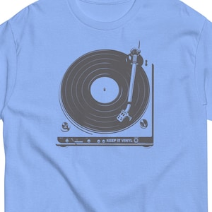 Keep It Vinyl LP Records T Shirt Mens Womens Unisex Vintage Classic Rock Vinyl-Junkie Collector Turntable Hi Fi 1960s 1970s Metal Blues Folk