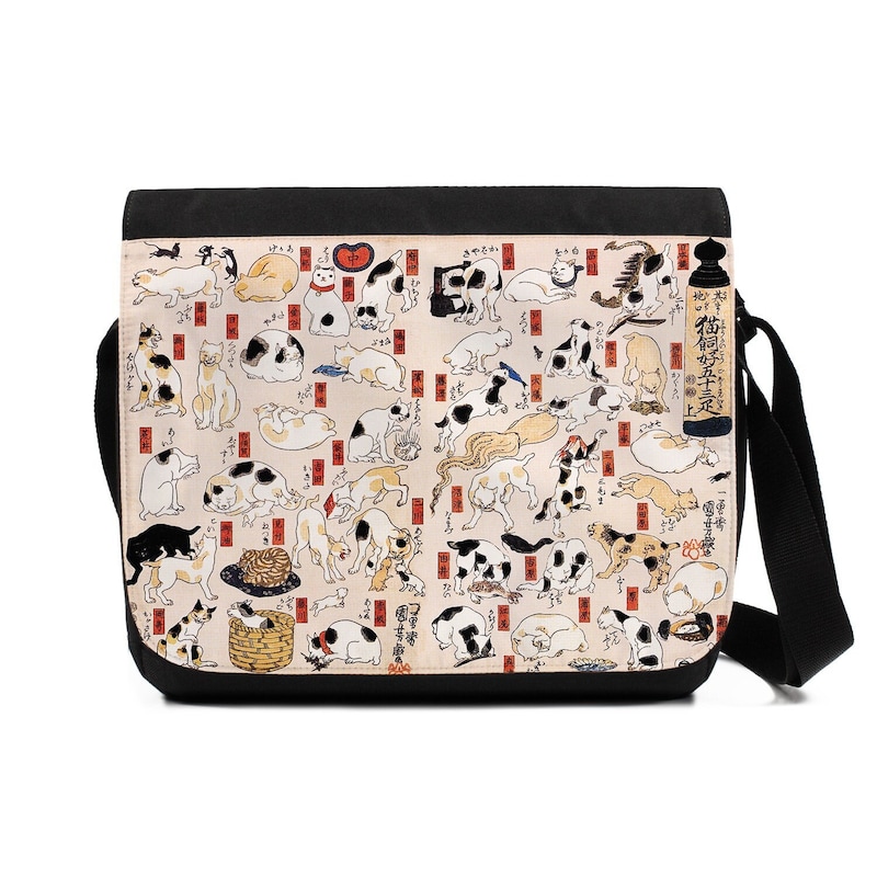 Cat Messenger Bag Men Etsy UK