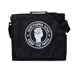 Bolsa de discos Northern Soul - Bandolera estilo retro vintage para DJ, LP de vinilo - Mod Ska Motown - Keep The Faith