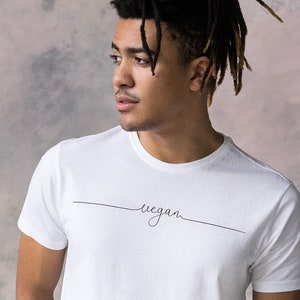 Vegan T Shirt - Typography Typo Script Subtle Compassion Fashion Inspiration Activist AF Animal Liberation Rights Men&#39;s Women&#39;s Unisex Tee