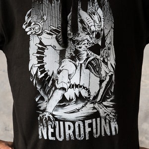 Neurofunk Invasion Hoodie Drum and Bass Alien DJ Synthesizer & Synth DnB Music Producer Junglist Dubstep Sweatshirt Printed Mens Hooded Top
