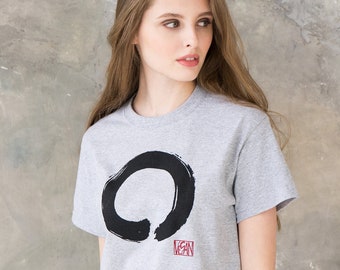 Vegan Enso Circle T-Shirt – Unisex Zen Graphic Tee