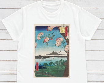 Ukiyo-e Cherry Blossom T-Shirt: Japanese Woodblock Art Tee