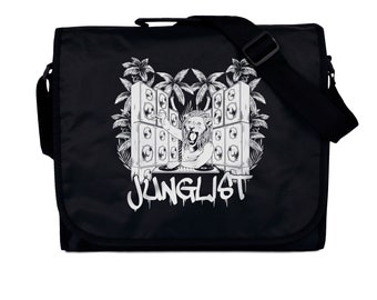 Junglist Lion DJ Messenger Bag: Drum and Bass Record Bag