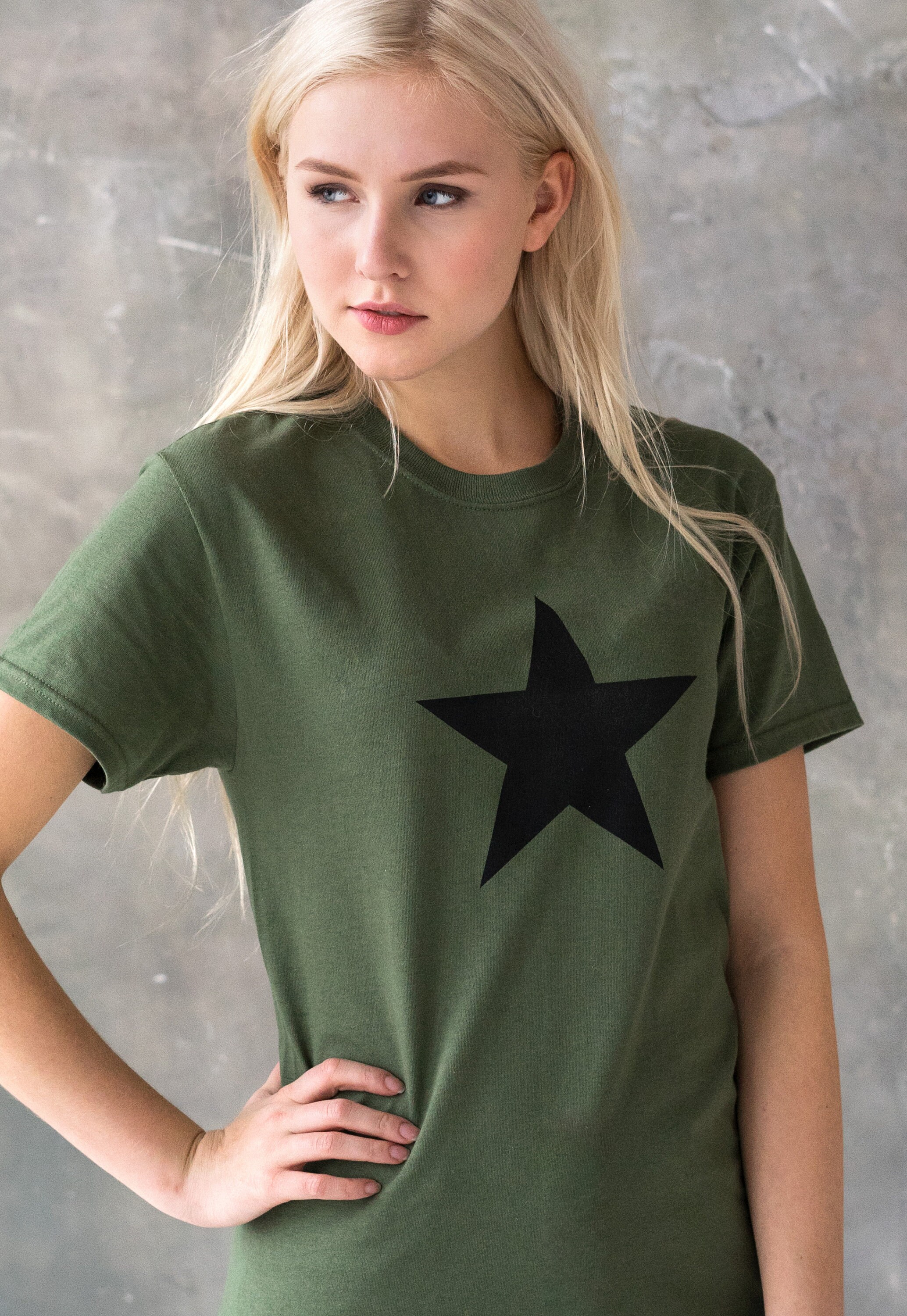 Black Star T Shirt Minimalist Abstract Geometric Streetwear