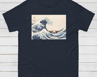 Ukiyo-e T-Shirt: Hokusai Great Wave, Mount Fuji Art