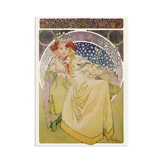 専用他の方発送×Alphonse Mucha 【椿姫】USA 証明書あり Alphonse Mucha Princess Hyacinth Art Nouveau Print - Etsy