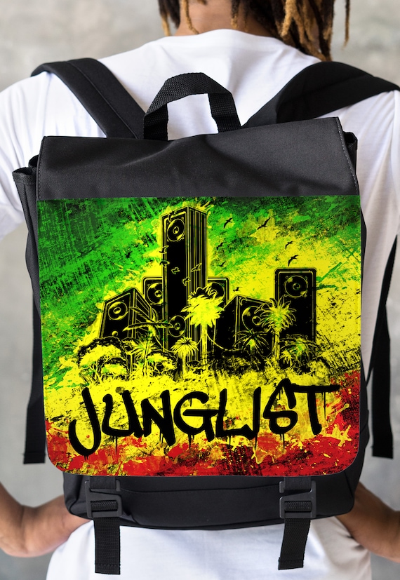 Junglist Rucksack Backpack Bag Jungle Massive Sound System Drum