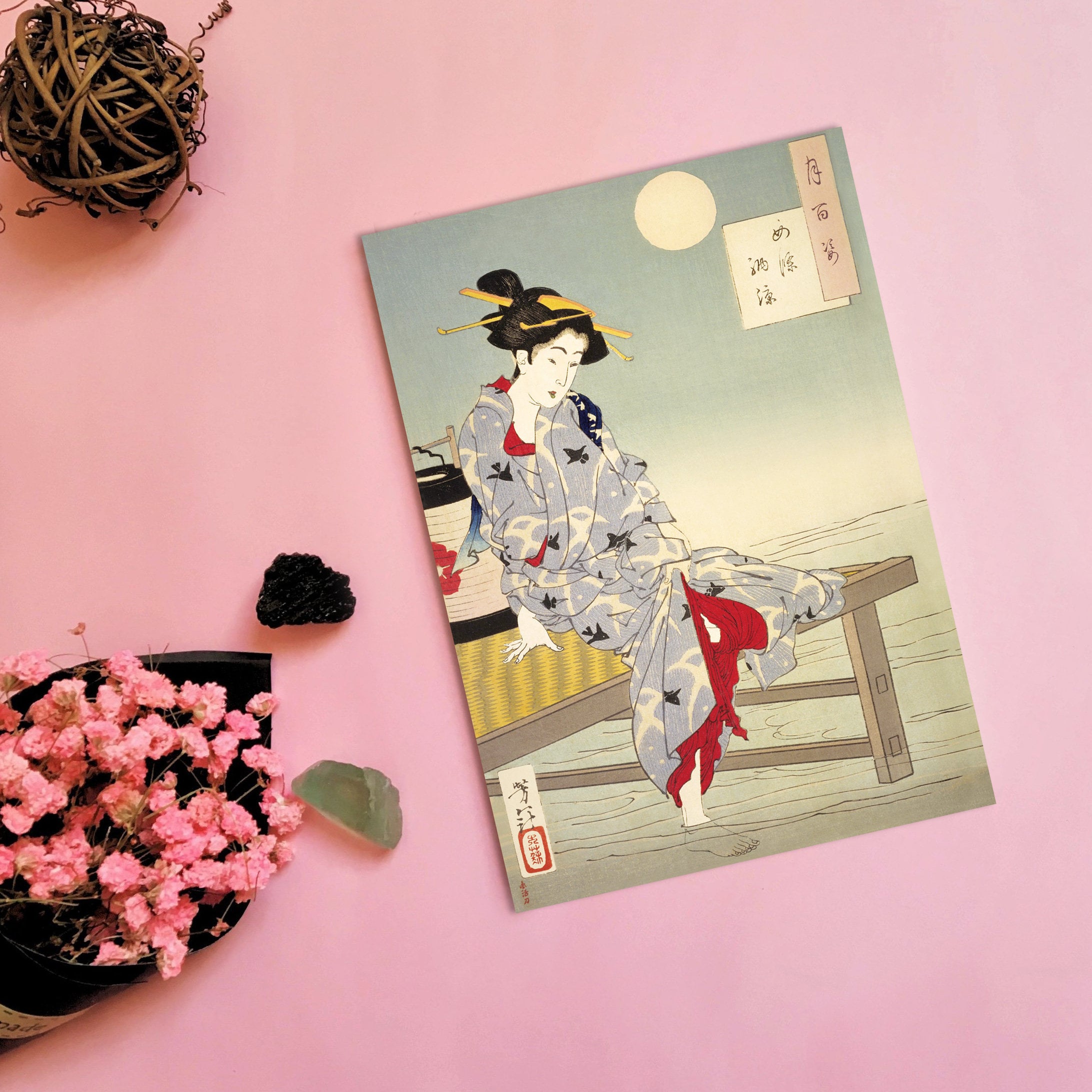 人気新品 日本の浮世絵アートポストカード ポストカード 10枚セット 絵画