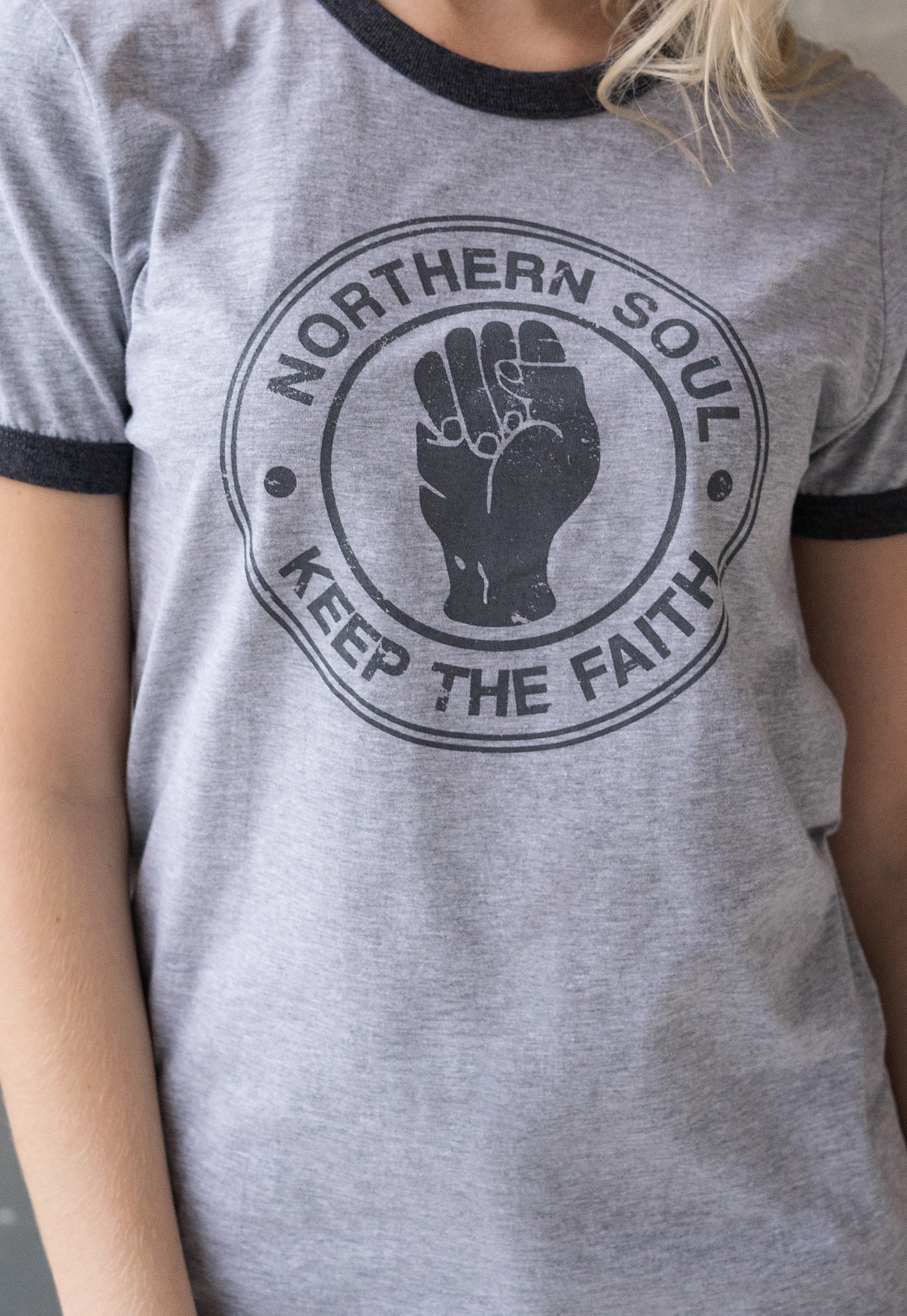 Northern Soul Ringer T Shirt Keep The 