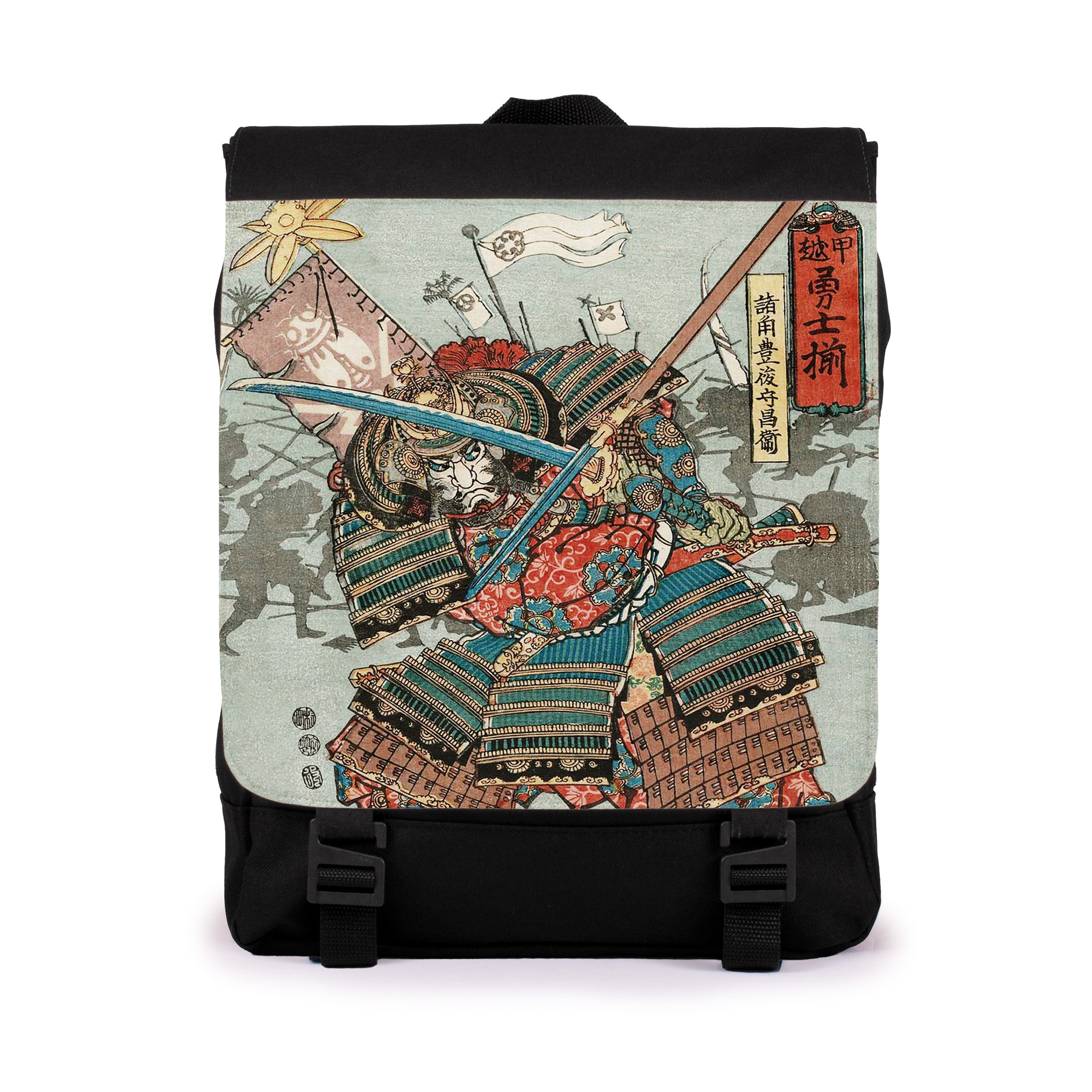 Japanese Ukiyo E Rucksack Backpack Bag Woodblock Art Yoshifuji Etsy New Zealand